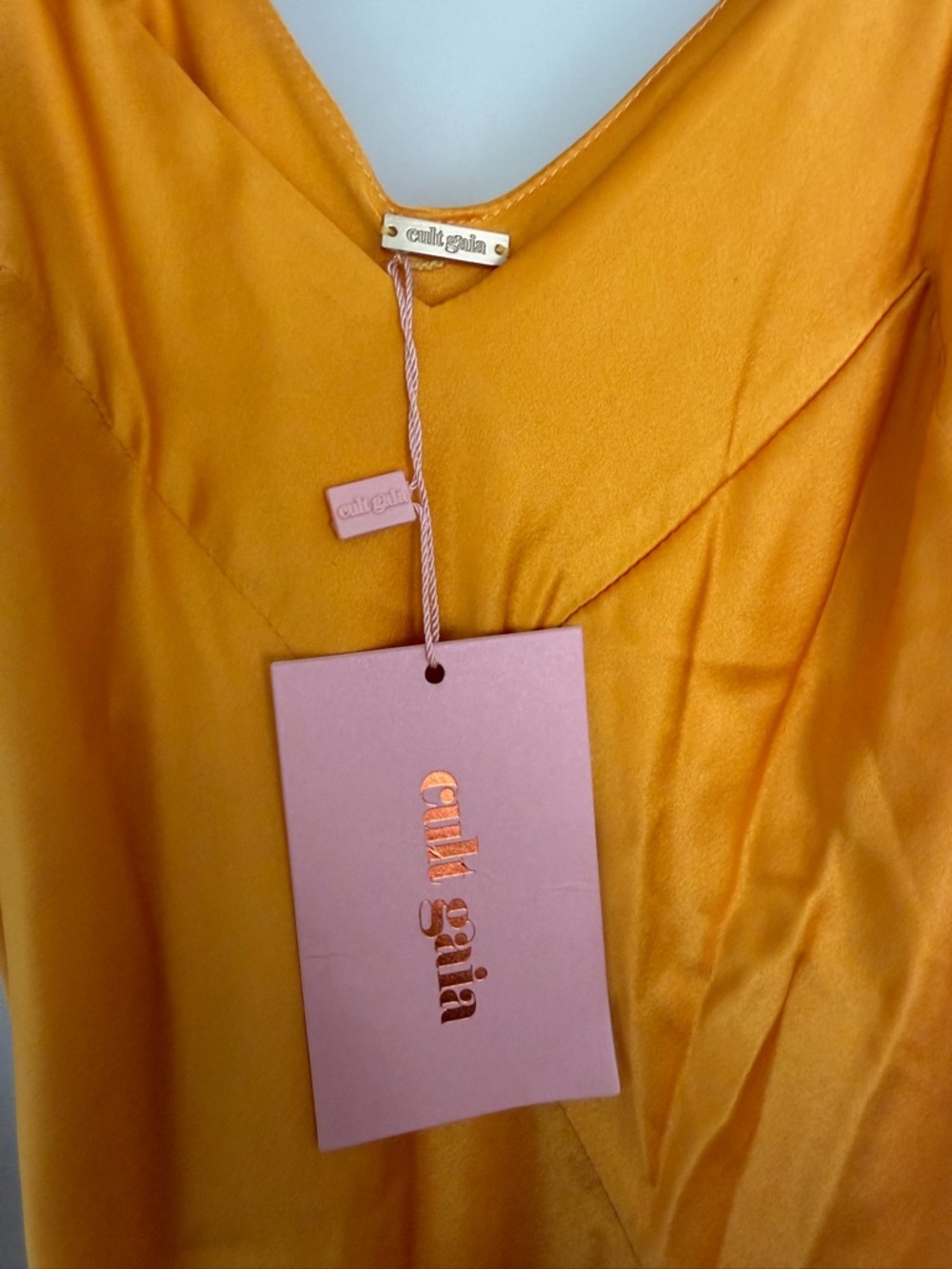 Cult Gaia Crissy Gown Marigold NEW! Small Cutout Maxi Dress Evening Resort - Picture 5 of 11